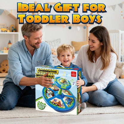 Sit and Spin Toys for Toddler, 360° Toddler Spinning Seat with LED Lights and Music, Spinning Toys for Toddlers 1-3 Year Old