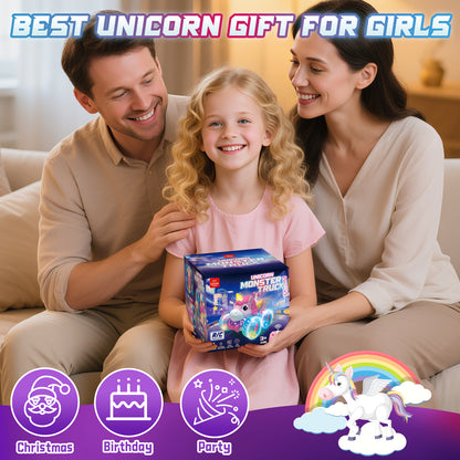 Unicorn Remote Control Cars, RC Cars, Remote Control Monster Truck Unicorn Toys, 2.4Ghz Stunt with Light & 360°Rotation, Unicorn Toys for Girls 5-10, Birthday Gift for 5 Year Old Girl