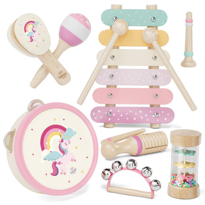 Montessori Toys for 1 Year Old, Musical Instruments for Kids, Dinosaur Baby Music Toys Xylophone for 12-18 Mouth, Education Gifts for Toddlers 1 2 3 Year Old Preschool Girls Boys with Storage Bag