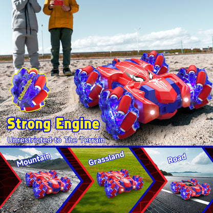 Remote Control Car, RC Cars Toys for 3 4 5 6 7 8 9 10 Year Old Girl Boys, 2.4Ghz Fast Stunt, Double Sided Race Car for Kids Outdoor Toys Birthday